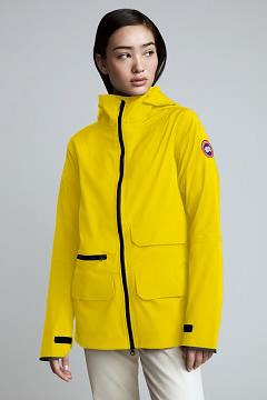 Chamarras Canada Goose Mujer México - Pacifica Chubasquero Amarillos YC3170425
